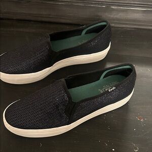 Keds black ortholute Sequin like Slip-On Shoes